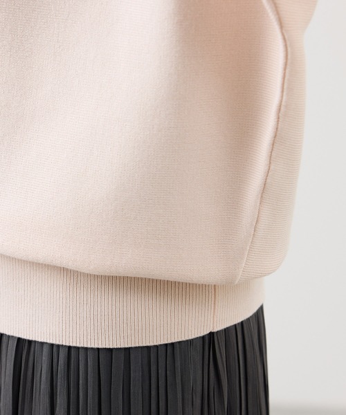 ROPE' PICNIC(ロペピクニック)の「【洗濯機OK・アンチピリング】マシュマロ袖パールドルマンニット(ニット/セーター・レディース・ブラック/ライトグレー/ベージュ系その他4/ブルー系その他6/ピンク系その他2・40/38)」の14枚目の写真