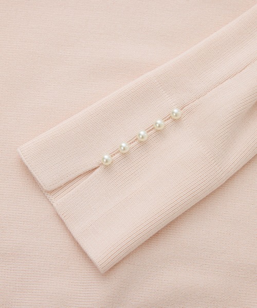 ROPE' PICNIC(ロペピクニック)の「【洗濯機OK・アンチピリング】マシュマロ袖パールドルマンニット(ニット/セーター・レディース・ブラック/ライトグレー/ベージュ系その他4/ブルー系その他6/ピンク系その他2・40/38)」の9枚目の写真