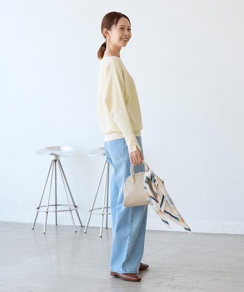 セール】【洗濯機OK・アンチピリング】マシュマロ袖パールドルマン