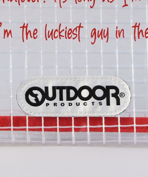 OUTDOOR PRODUCTS（アウトドアプロダクツ）の「【OUTDOOR】グラフィッククリアトートバッグ（トートバッグ・レディース・オフホワイト/レッド/ブラック・FREE）」の6枚目の写真