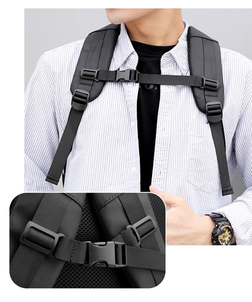 【多機能・防水】大容量アーバンテックスクエアリュック/ビジネスバッグ（バックパック/リュック）｜florist（フローリスト）