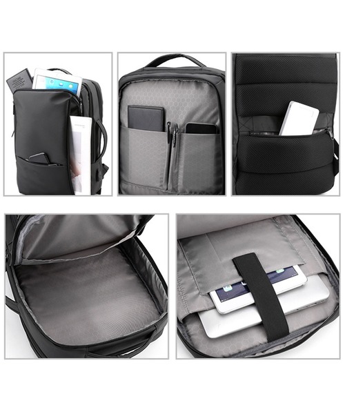 【多機能・防水】大容量アーバンテックスクエアリュック/ビジネスバッグ（バックパック/リュック）｜florist（フローリスト）