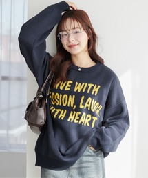 WEGO | WEGO/【25年春夏新作】グラフィックBIGニットプルオーバー(ニット/セーター)