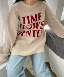 WEGO/グラフィックBIGニットプルオーバー