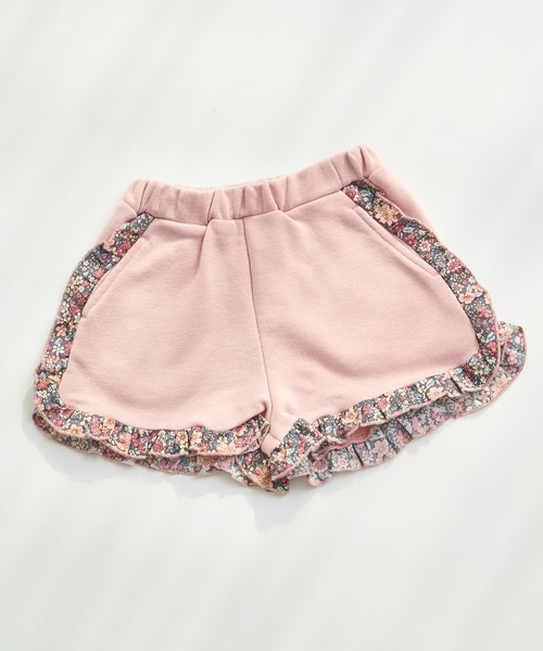 pairmanon(ペアマノン)の「【軽やかスウェット】選べる6カラー フリルショートパンツ(スウェットパンツ・キッズ・ブラック系その他/ピンク/ブラック/ベージュ/パープル/グリーン系その他・120/130/150/140/90/110/100)」の6枚目の写真