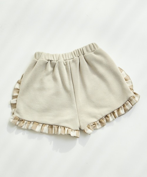 pairmanon(ペアマノン)の「【軽やかスウェット】選べる6カラー フリルショートパンツ(スウェットパンツ・キッズ・ブラック系その他/ピンク/ブラック/ベージュ/パープル/グリーン系その他・120/130/150/140/90/110/100)」の10枚目の写真