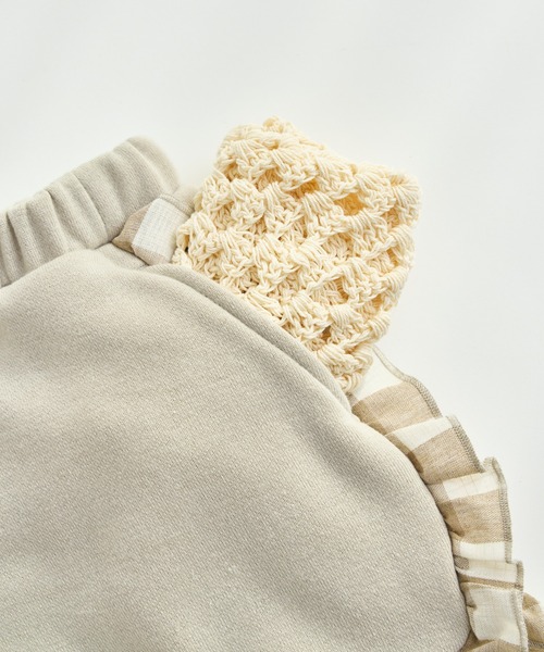 pairmanon(ペアマノン)の「【軽やかスウェット】選べる6カラー フリルショートパンツ(スウェットパンツ・キッズ・ブラック系その他/ピンク/ブラック/ベージュ/パープル/グリーン系その他・120/130/150/140/90/110/100)」の11枚目の写真