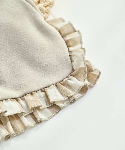 pairmanon(ペアマノン)の「【軽やかスウェット】選べる6カラー フリルショートパンツ(スウェットパンツ・キッズ・ブラック系その他/ピンク/ブラック/ベージュ/パープル/グリーン系その他・120/130/150/140/90/110/100)」の12枚目の写真