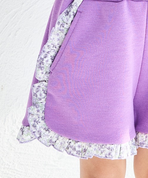 pairmanon(ペアマノン)の「【軽やかスウェット】選べる6カラー フリルショートパンツ(スウェットパンツ・キッズ・ブラック系その他/ピンク/ブラック/ベージュ/パープル/グリーン系その他・120/130/150/140/90/110/100)」の19枚目の写真