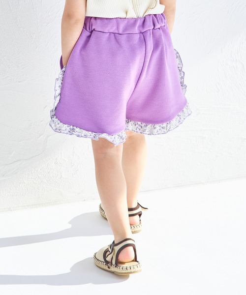 pairmanon(ペアマノン)の「【軽やかスウェット】選べる6カラー フリルショートパンツ(スウェットパンツ・キッズ・ブラック系その他/ピンク/ブラック/ベージュ/パープル/グリーン系その他・120/130/150/140/90/110/100)」の22枚目の写真