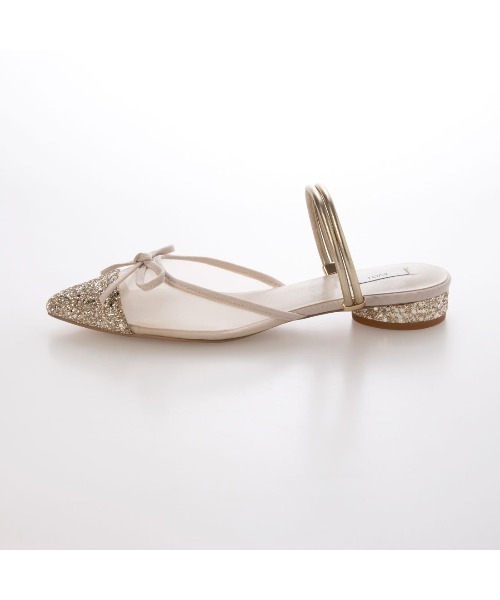 EVOL（イーボル）の「【軽量・柔らかい】2wayチュールバレエミュール IY5616（バレエシューズ・レディース・ブラック/ゴールド/シルバー/ドット/ブラック系その他・S/M/L/LL）」の13枚目の写真