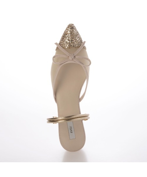 EVOL（イーボル）の「【軽量・柔らかい】2wayチュールバレエミュール IY5616（バレエシューズ・レディース・ブラック/ゴールド/シルバー/ドット/ブラック系その他・S/M/L/LL）」の15枚目の写真