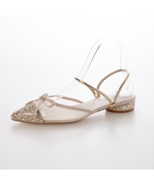 EVOL（イーボル）の「【軽量・柔らかい】2wayチュールバレエミュール IY5616（バレエシューズ・レディース・ブラック/ゴールド/シルバー/ドット/ブラック系その他・S/M/L/LL）」の17枚目の写真