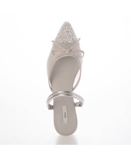 EVOL（イーボル）の「【軽量・柔らかい】2wayチュールバレエミュール IY5616（バレエシューズ・レディース・ブラック/ゴールド/シルバー/ドット/ブラック系その他・S/M/L/LL）」の21枚目の写真