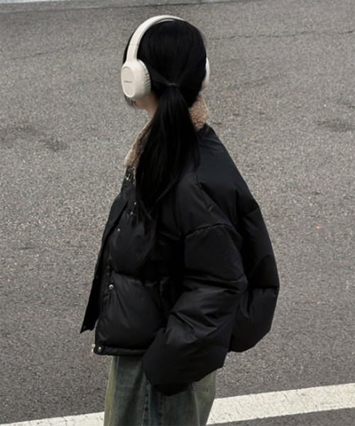 by muni:r（バイ ムニール）の「フリースバックルダウンジャケット/2024 AW COLLECTION（ダウンジャケット/コート・レディース・アイボリー/ブラック/ブラウン・FREE）」の15枚目の写真