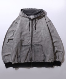 Denim & DUCK Hoodie/デニムパーカー デニムジャケット ダックパーカー ダックジャケット アクティブパーカー ブルゾン フルジップパーカー フーディー