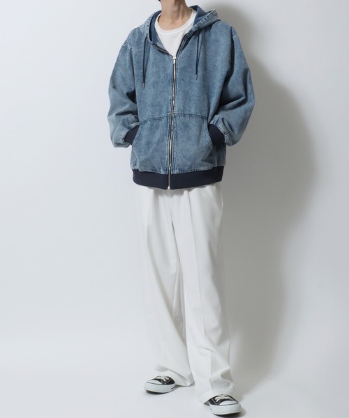 セール】2025AW新色追加 Denim Hoodie/デニムパーカー デニム