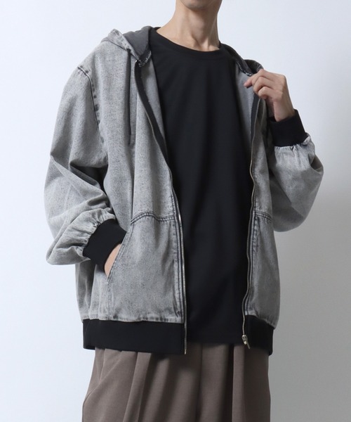 DIME Dime パーカー デニム ジャケット アウター　秋 セール】2025AW新色追加 Denim Hoodie/デニムパーカー デニム