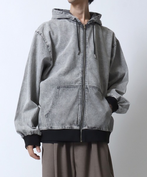 セール】2025AW新色追加 Denim Hoodie/デニムパーカー デニム