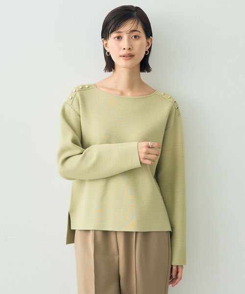 ミラノリブ金釦ニット（ニット/セーター）｜YECCA VECCA（イェッカヴェッカ）