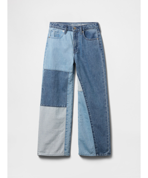 GAP(ギャップ)の「ローライズ ストライド パッチワークデニム (キッズ)(デニムパンツ・キッズ・ブルー・150cm/120cm/140cm/130cm/155cm/160cm)」の4枚目の写真