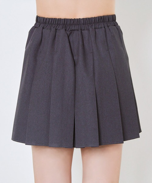 GORGE（ゴージ）の「《ハイウエスト×美脚シルエット》レディース プリーツミニスカート 体型カバー 春夏秋冬（スカート・レディース・ブラック/チャコールグレー・F）」の7枚目の写真