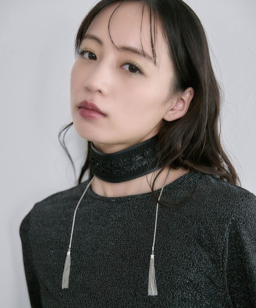 HARE（ハレ）の「vintageフェイクレザーチョーカー(HARE)（チョーカー・レディース・ブラック・FREE）」の3枚目の写真