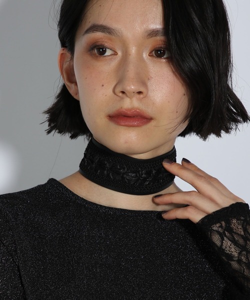 HARE（ハレ）の「vintageフェイクレザーチョーカー(HARE)（チョーカー・レディース・ブラック・FREE）」の7枚目の写真