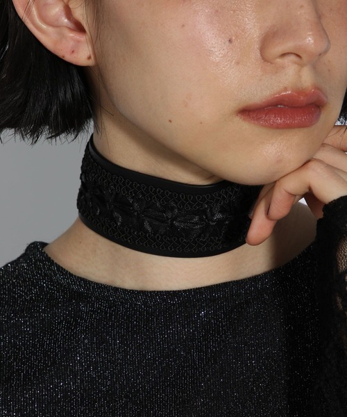 HARE（ハレ）の「vintageフェイクレザーチョーカー(HARE)（チョーカー・レディース・ブラック・FREE）」の10枚目の写真