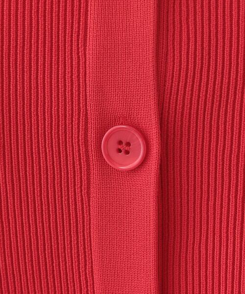 Cutie Blonde(キューティーブロンド)の「着こなしいろいろ 襟付きスポンディッシュニットカーディガン(カーディガン/ボレロ・レディース・ホワイト系5/ダークグレー/レッド系1・00)」の11枚目の写真