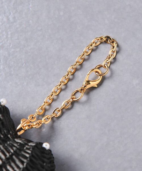 UNITED ARROWS（ユナイテッドアローズ）の「ラタン チャーム①（キーホルダー・レディース・ブラック/ナチュラル/ベージュ/ピンク・FREE）」の8枚目の写真