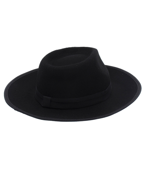 AZUL by moussy(アズールバイマウジー)の「パイピングつば広フェルトHAT(ハット・レディース・ブラック/トップグレー・FREE)」の8枚目の写真