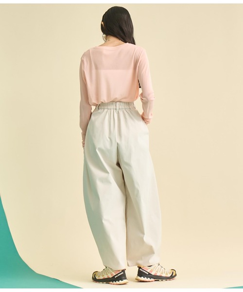 Settimissimo（セッティミッシモ）の「サイドタック コクーン ツイル パンツ（その他パンツ・レディース・ブラック/アイボリー・FREE）」の14枚目の写真