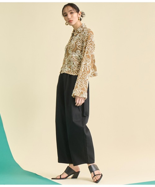 Settimissimo（セッティミッシモ）の「サイドタック コクーン ツイル パンツ（その他パンツ・レディース・ブラック/アイボリー・FREE）」の21枚目の写真