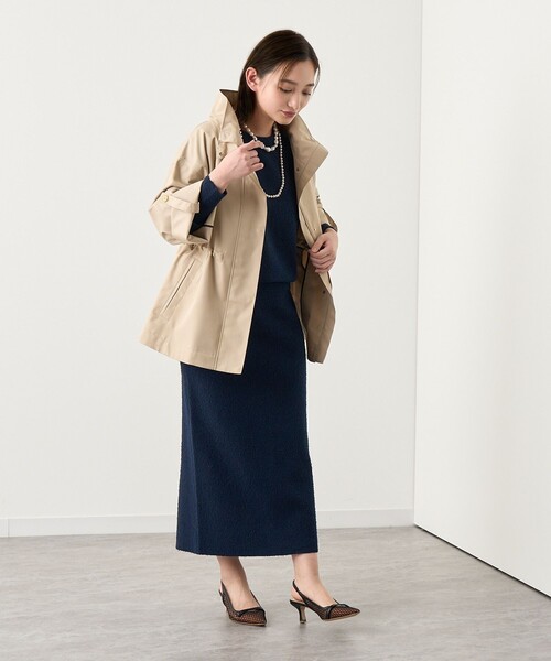 ANAYI（アナイ）の「ネップスムースクルーネック プルオーバー〈セットアップ対応商品〉（ニット/セーター・レディース・ベージュ/ネイビー・38/36）」の17枚目の写真