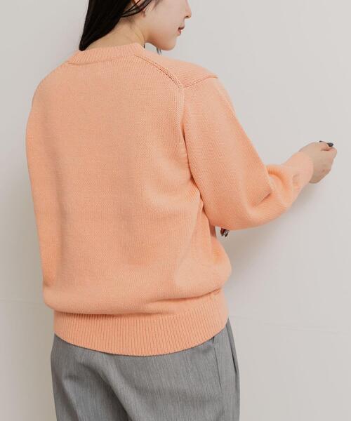 Yonetomi(ヨネトミ)の「米富繊維 WASHI COTTON KNIT PULLOVER(ニット/セーター・レディース・アイボリー/ブラック/ライトピンク・1/3)」の10枚目の写真