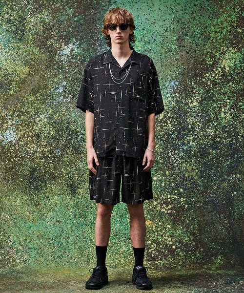 MSML（エムエスエムエル）の「KASURI CROSS PRINTED RAYON SHORTS（その他パンツ・メンズ・ライトグレー/ブラック・XL/L/M/S）」の15枚目の写真