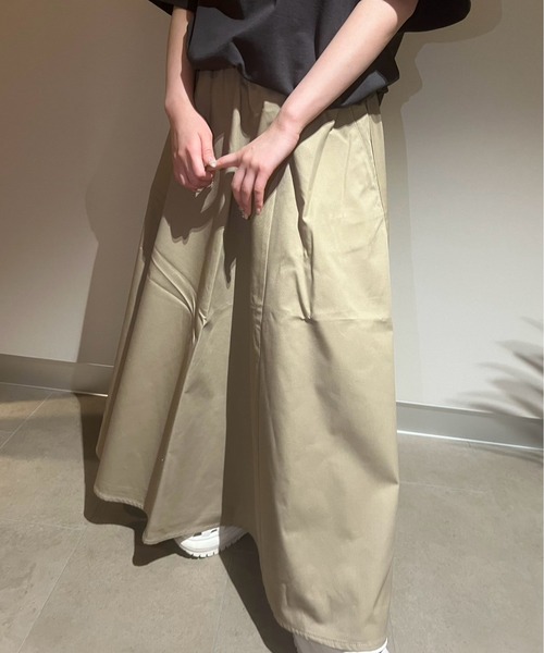 Dickies（ディッキーズ）の「【DICKIES/ディッキーズ】サーキュラーイージースカート（スカート・レディース・コーラル/ブラック/ベージュ/ダークグレー/ライトインディゴブルー・L/M）」の3枚目の写真