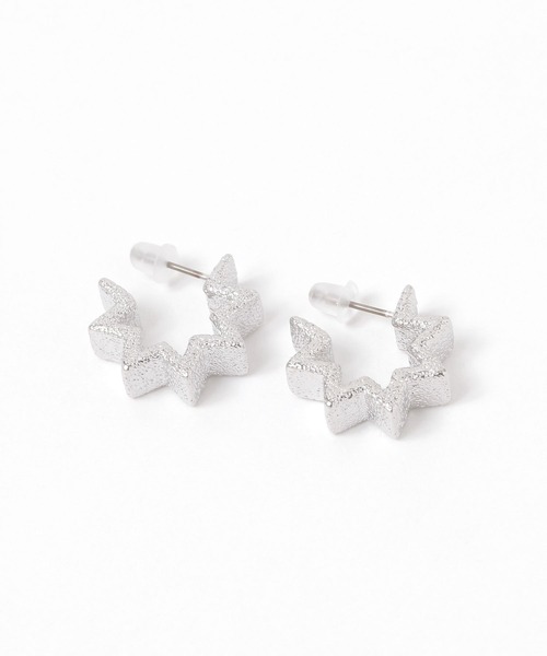 niko and...(ニコアンド)の「ギザギザピアス(ピアス(両耳用)・レディース・グレー/イエロー・0)」の5枚目の写真