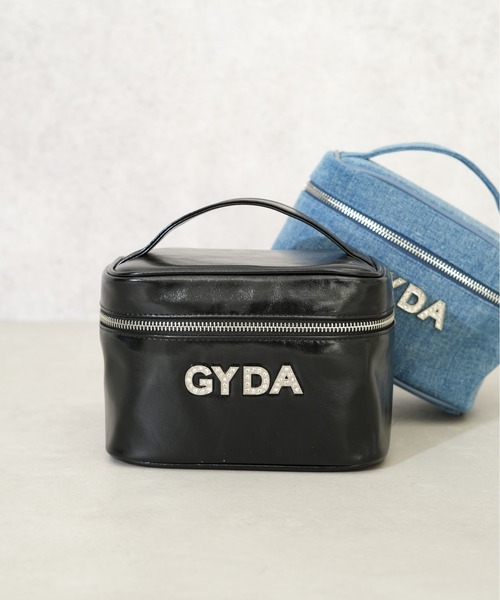 GYDA/ジェイダ】 RHINESTONE LOGO SERIES バニティポーチ