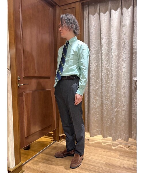 BROOKS BROTHERS(ブルックスブラザーズ)の「スーピマコットン オックスフォード ドレスシャツ Regular Fit(ビジネスシャツ・メンズ・コーラル/グリーン・14 1/2-32/15-31/15-32/15 1/2-31/15 1/2-33/15 1/2-34/16-31/16-32/16-33/16-34/16 1/2-32/16 1/2-33/16 1/2-34/15 1/2-32/15-33/15-34/17-32)」の13枚目の写真
