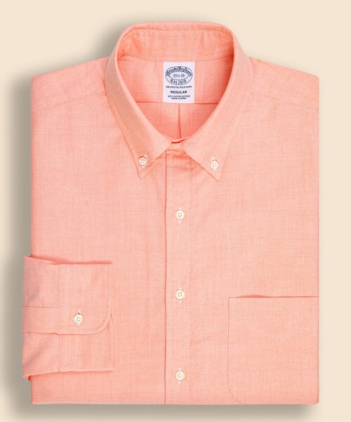 BROOKS BROTHERS(ブルックスブラザーズ)の「スーピマコットン オックスフォード ドレスシャツ Regular Fit(ビジネスシャツ・メンズ・コーラル/グリーン・14 1/2-32/15-31/15-32/15 1/2-31/15 1/2-33/15 1/2-34/16-31/16-32/16-33/16-34/16 1/2-32/16 1/2-33/16 1/2-34/15 1/2-32/15-33/15-34/17-32)」の15枚目の写真