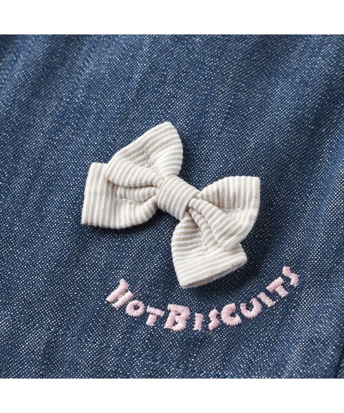 HOT BISCUITS(ホットビスケッツ)の「先染めデニム バックフリル キュロットパンツ(その他パンツ・キッズ・ネイビー・120cm/110cm/100cm/80cm/90cm)」の3枚目の写真