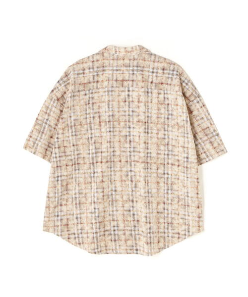 DANKE SCHON（ダンケシェーン）の「【WEB＆DEPOT限定】DankeSchon/ダンケシェーン/BLEACH CHECK OPEN COLLER SHIRTS（シャツ/ブラウス・メンズ・ブラック/ベージュ/モスグリーン・F）」の21枚目の写真