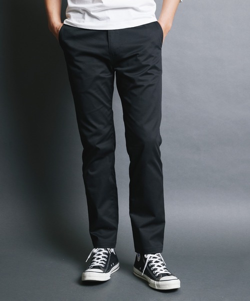 Magine(マージン)の「CTN STRETCH 10L CHINO PANTS:コットン ストレッチ チノ パンツ(チノパンツ・メンズ・ネイビー/ベージュ/ブラック/オリーブ・48/46/44)」の2枚目の写真