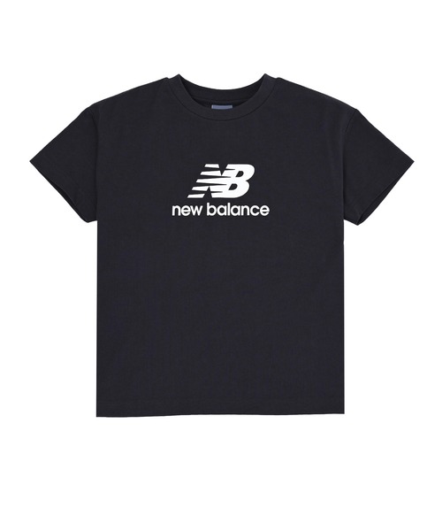NEW BALANCE（ニューバランス）の「NB DRY スタックドロゴショートスリーブTシャツ（Tシャツ/カットソー・キッズ・ミント/オレンジ/ブラック/ヘザーグレー・130/140/150/160）」の2枚目の写真