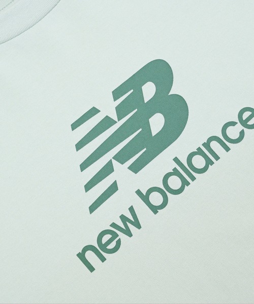 NEW BALANCE（ニューバランス）の「NB DRY スタックドロゴショートスリーブTシャツ（Tシャツ/カットソー・キッズ・ミント/オレンジ/ブラック/ヘザーグレー・130/140/150/160）」の10枚目の写真