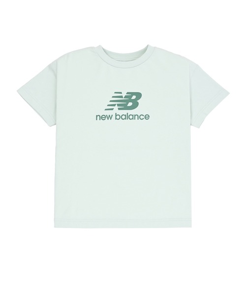NEW BALANCE（ニューバランス）の「NB DRY スタックドロゴショートスリーブTシャツ（Tシャツ/カットソー・キッズ・ミント/オレンジ/ブラック/ヘザーグレー・130/140/150/160）」の17枚目の写真