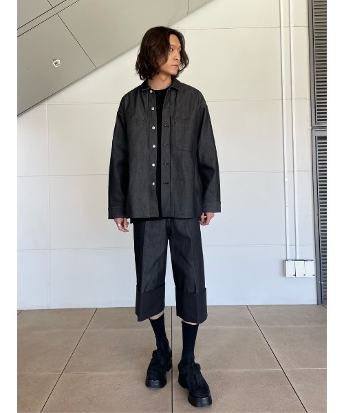 onegravity(ワングラビティ)の「onegravity / カバーオール デニムシャツ(シャツ/ブラウス・メンズ・チャコールグレー/ホワイト・MEDIUM/LARGE/X-LARGE)」の22枚目の写真