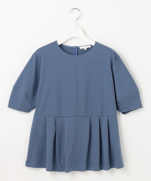 自由区(ジユウク)の「ハイツイストポンチペプラム カットソー(Tシャツ/カットソー・レディース・ダルブルー系/ライトグレー系/ネイビー系/アイボリー系・32)」の16枚目の写真